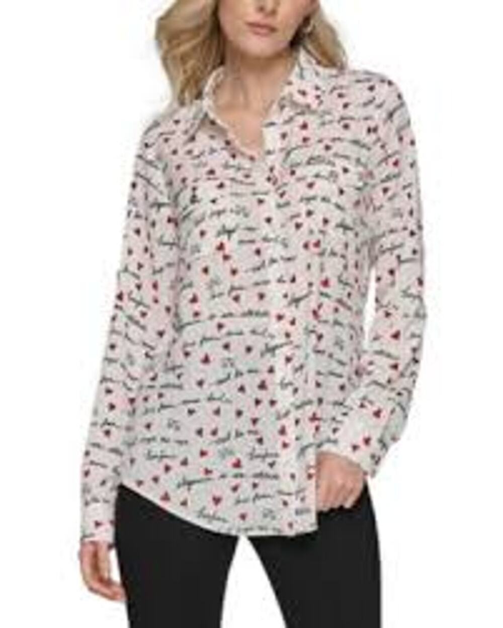 KARL LAGERFELD PARIS Whimsy Button Front Blouse (B110359)